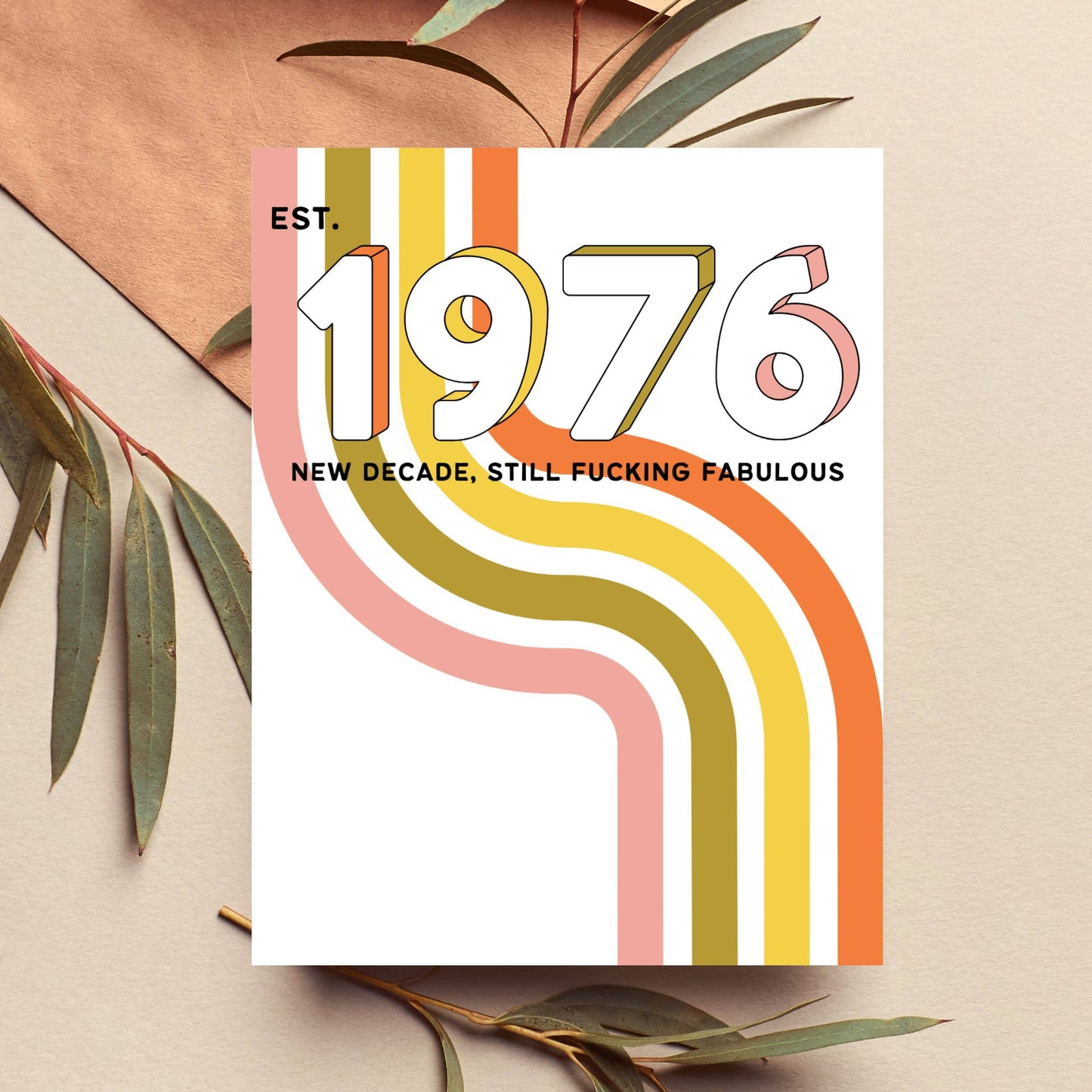 50th Birthday Card for 2026 EST 1976