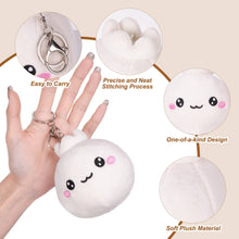 Load image into Gallery viewer, Dumpling Bao Dim Sum Plush Keychain Gift Stocking Stuffer
