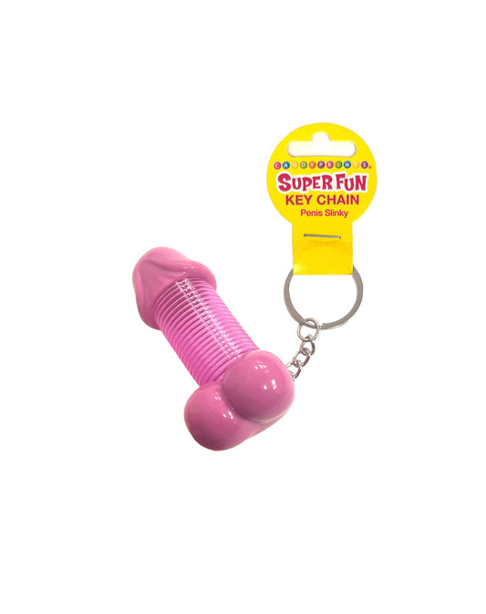 Super Fun Key Chain,  Penis Slinky