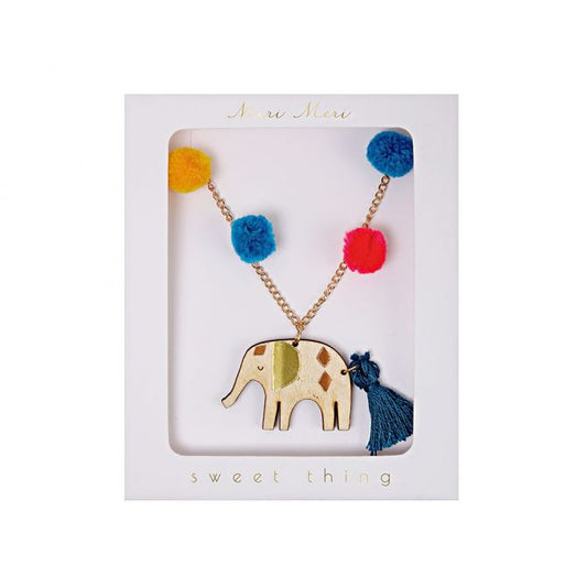 Meri Meri  Pom Pom Elephant Nklce