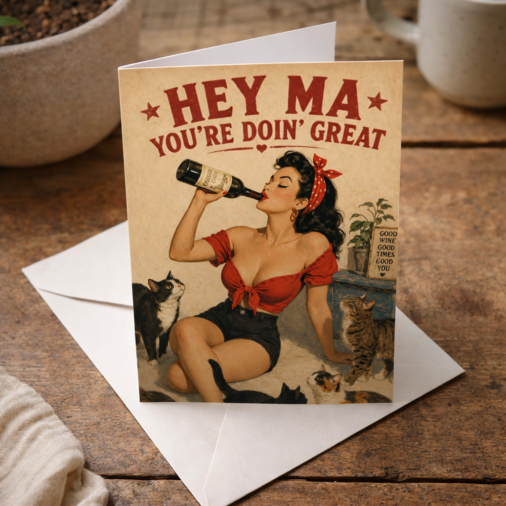 Hey Ma You're Doin Great Card