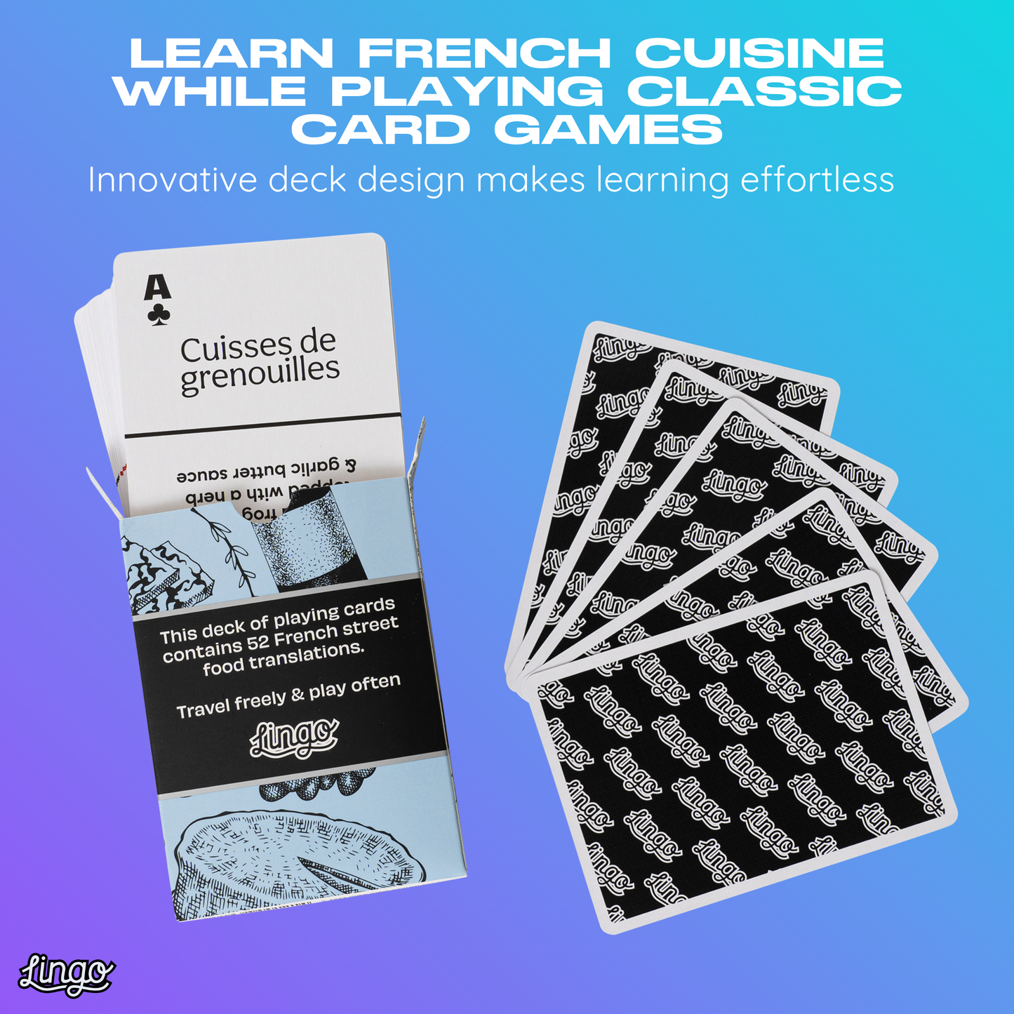 French Street Food Playing Cards