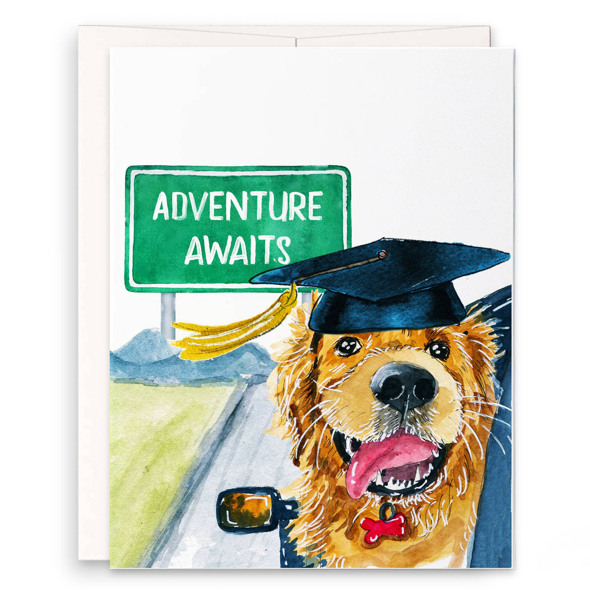 Grad Adventure Begins - Funny Graduation Card