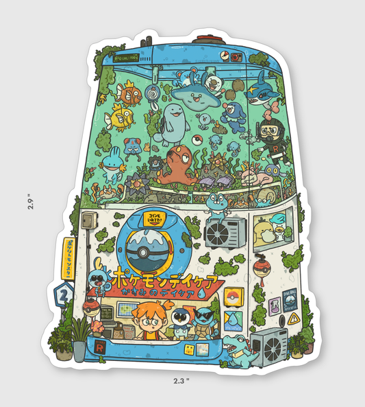 Misty's Pokemon Center Vinyl Sticker