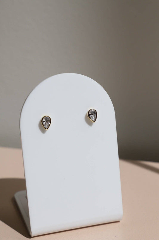 GOLDIE PEAR STUDS