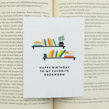 Load image into Gallery viewer, Bookworm Birthday Card
