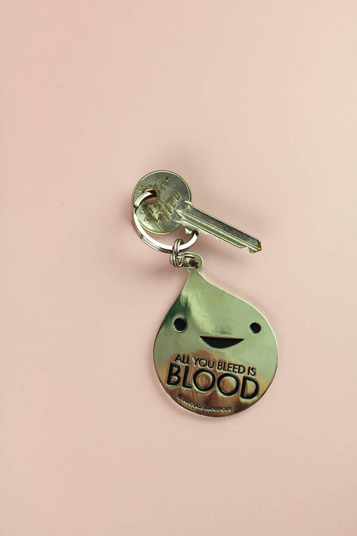 Blood Enamel Keychain - All You Bleed Is Blood