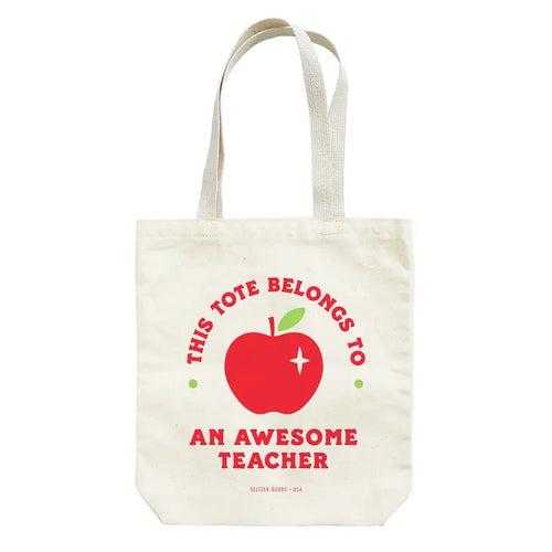 Awesome Teacher Tote Bag - Front & Company: Gift Store