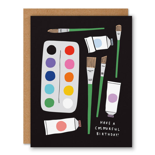 Colourful Birthday - Greeting Card