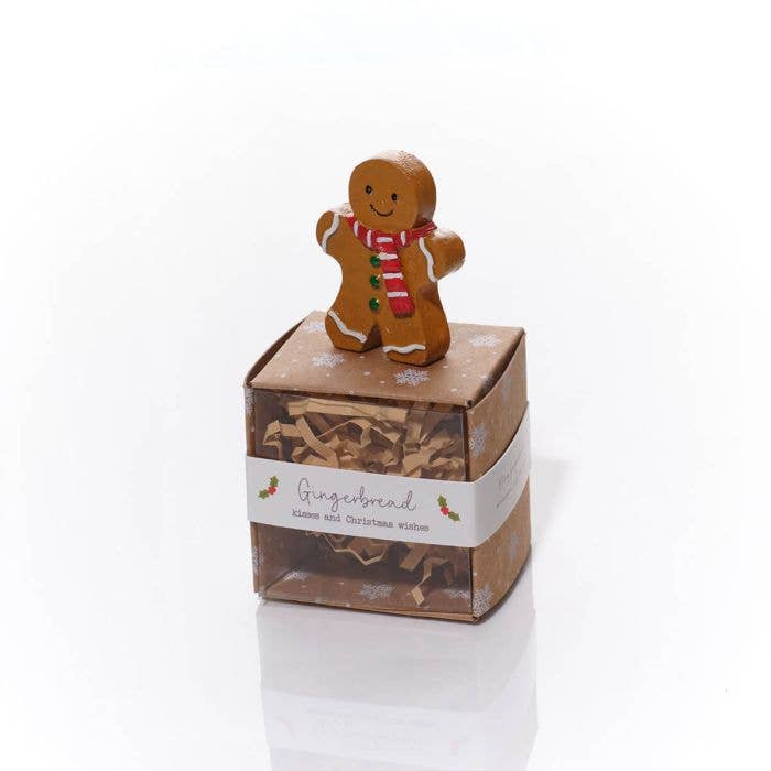 Christmas Tiny World Resin Gingerbread Keepsake With Gift Box **