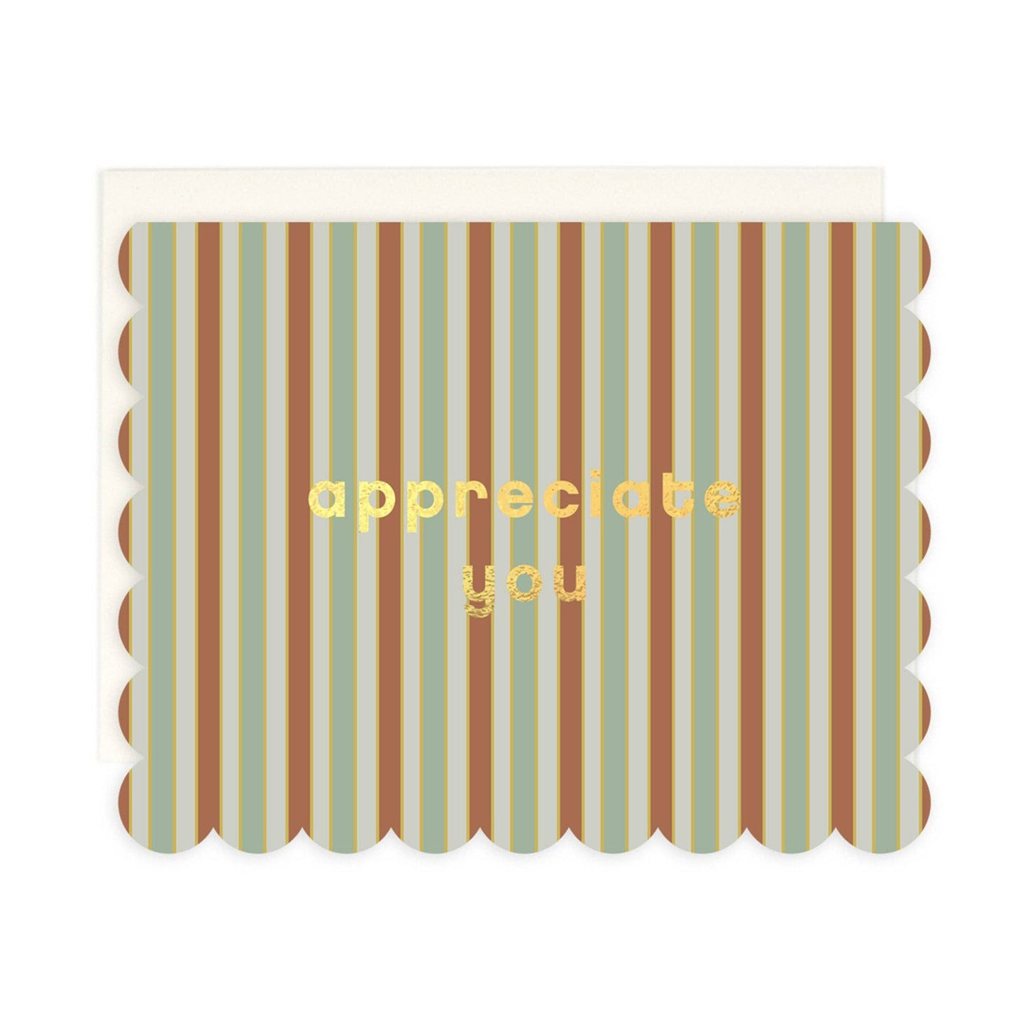 Appreciate You Scalloped Card