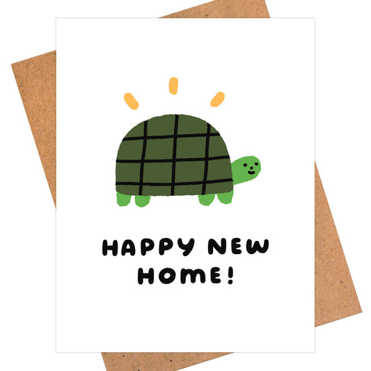 Smiley Turtle "Happy New Home" Card