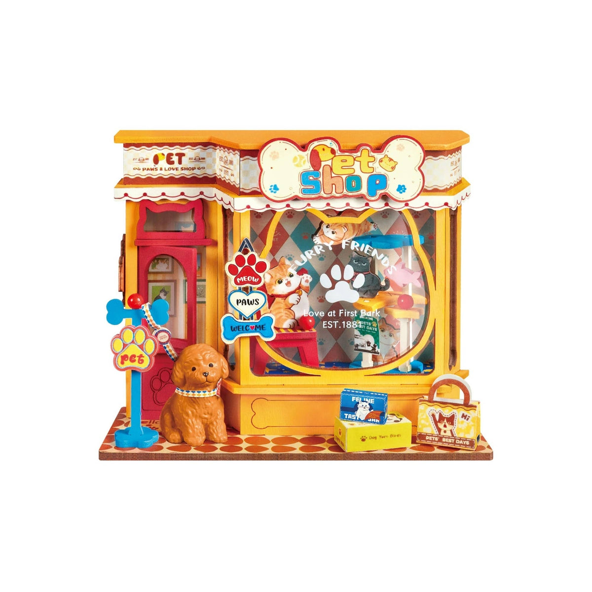 DIY Miniature House Kit: Pet Shop