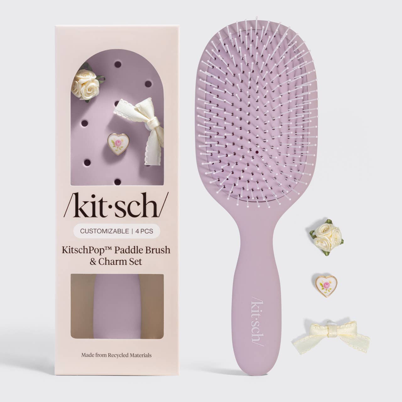 KitschPop Paddle Brush - Soft Violet