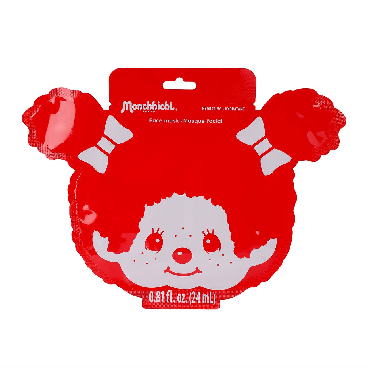 Monchhichi Sheet Face Mask - Red