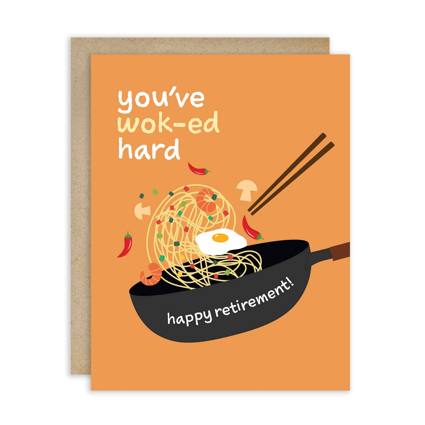 Wok-ed Hard Funny Retirement Cards | Chinese Food Pun Greetings