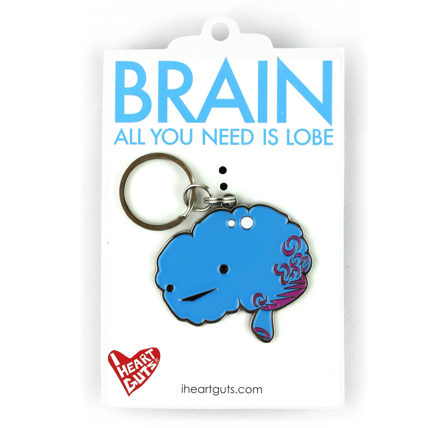 Brain Keychain - All You Need is Lobe