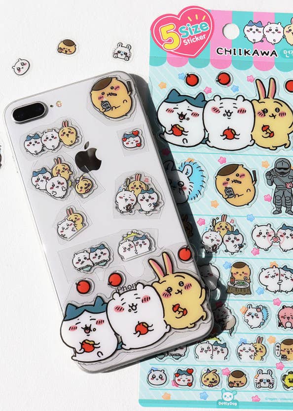 Chiikawa & Friends 5 Sizes Jelly Coating Deco Stickers