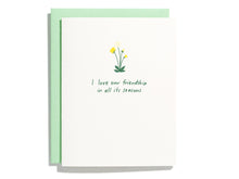 Load image into Gallery viewer, Friendship Dandelion - Letterpress Greeting Card
