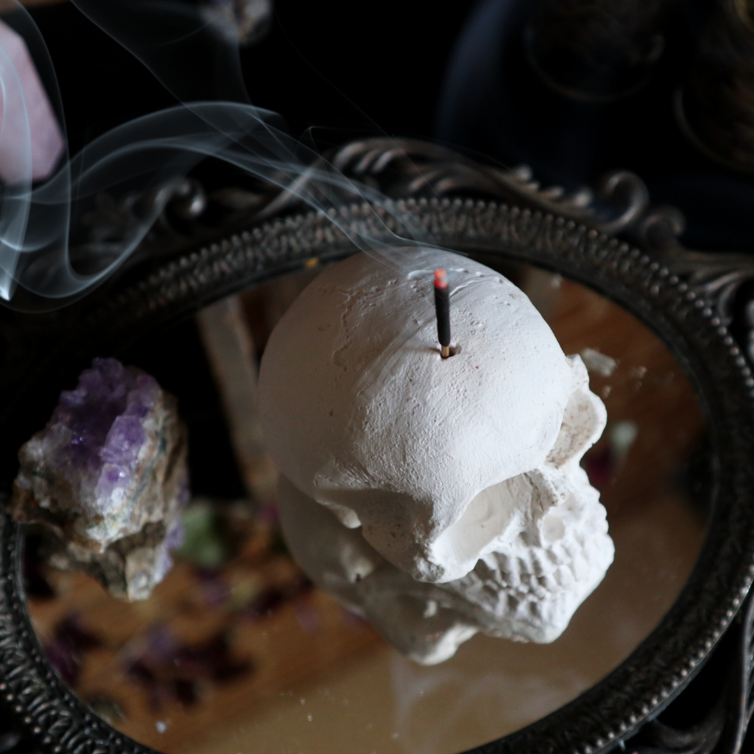 Skull Stick Incense Holder