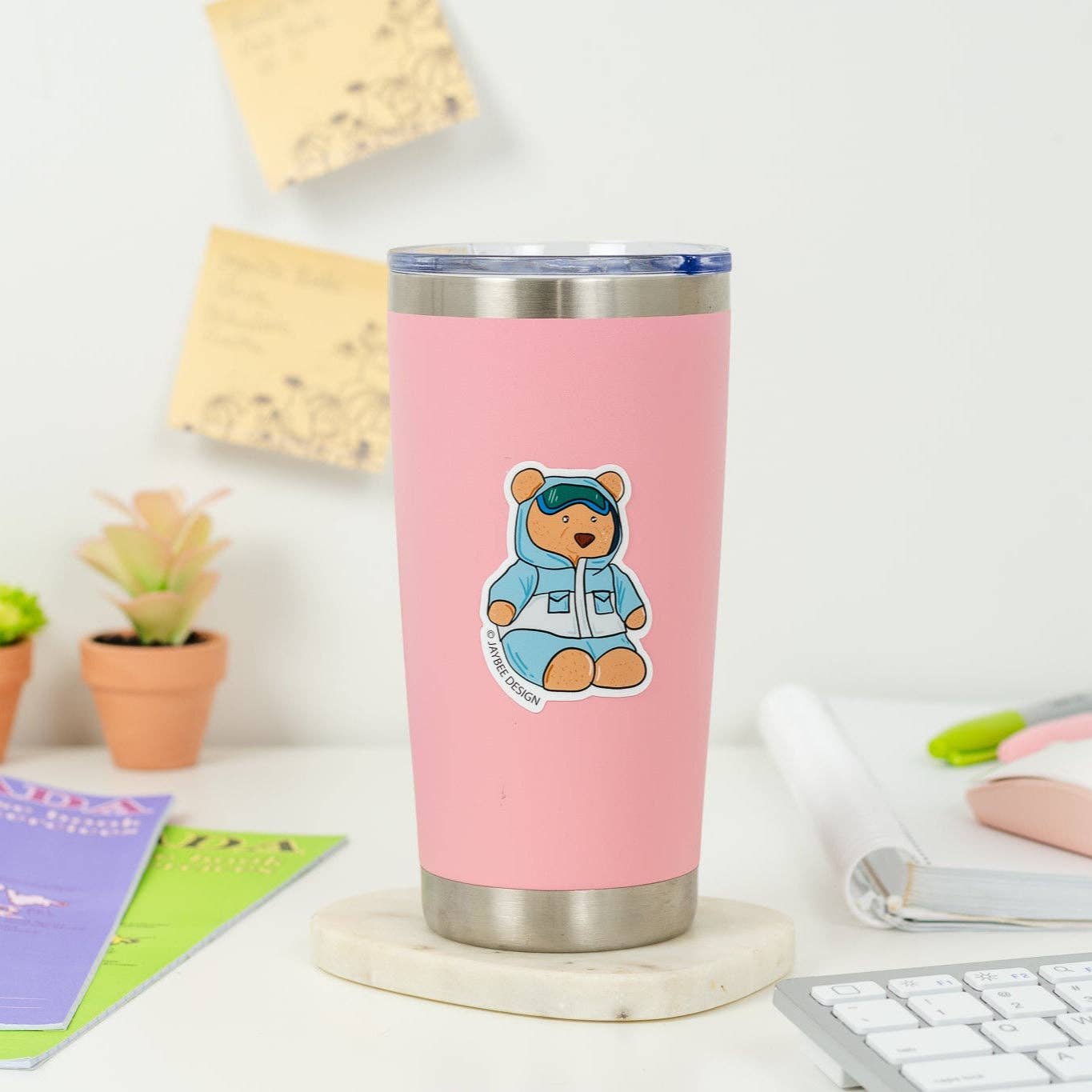 Snowsuit Bear Vinyl Sticker