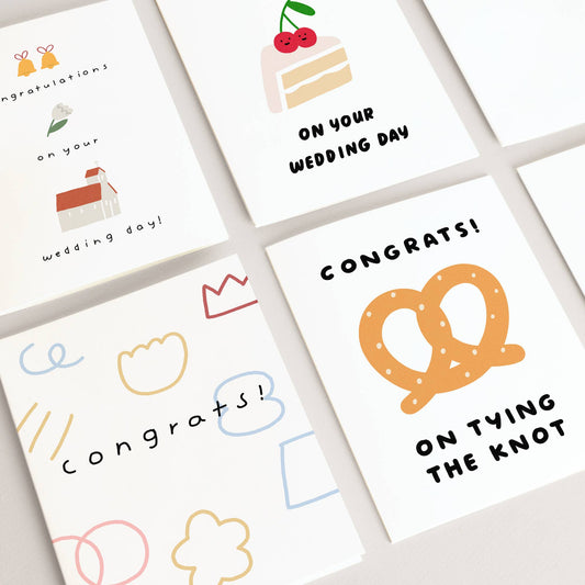 Wedding Card - Pretzel Knot Congrats