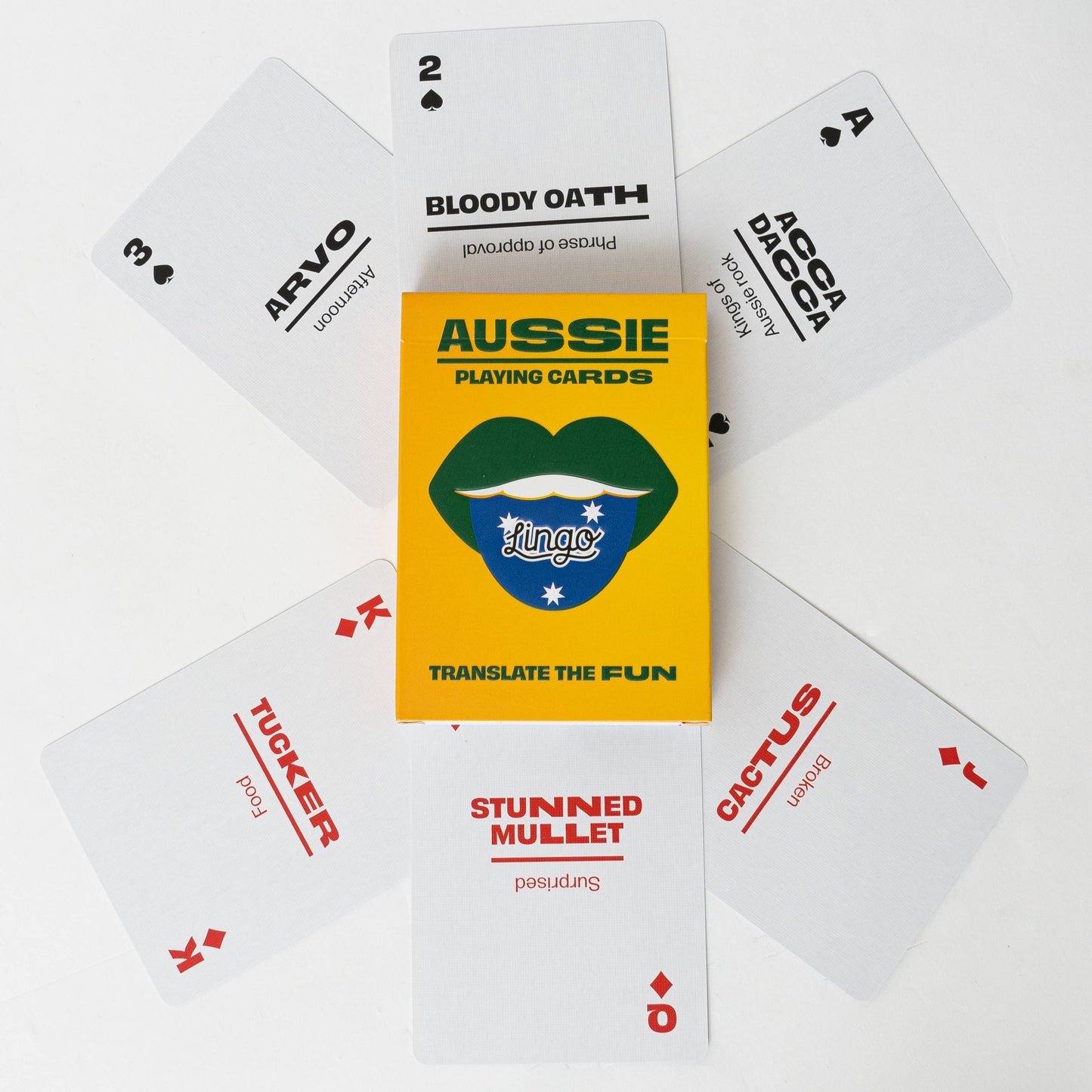 Aussie Slang Travel Playing Cards in Tin Travel Case