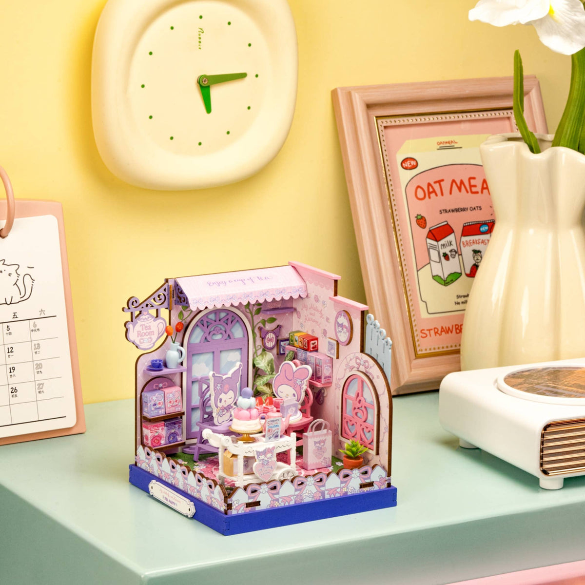 My Melody and Kuromi Tea Party - DIY Miniature House Kit