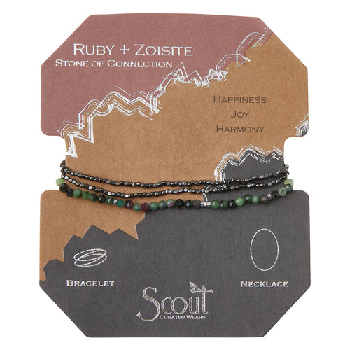 Delicate Stone Ruby Zoisite - Stone of Connection - Front & Company: Gift Store