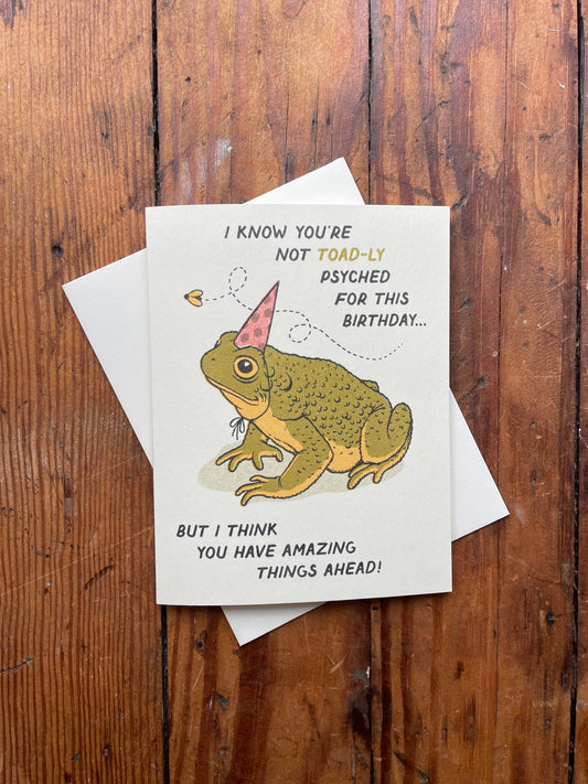 Toad-ly Amazing Birthday Card