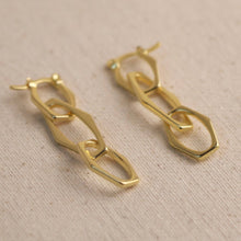 Load image into Gallery viewer, 18k Gold Filled Geometric Dangle Earrings
