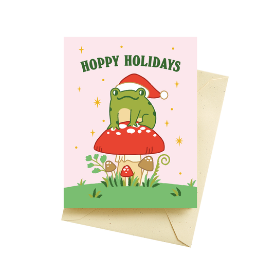 Hoppy Frog Holiday Cards