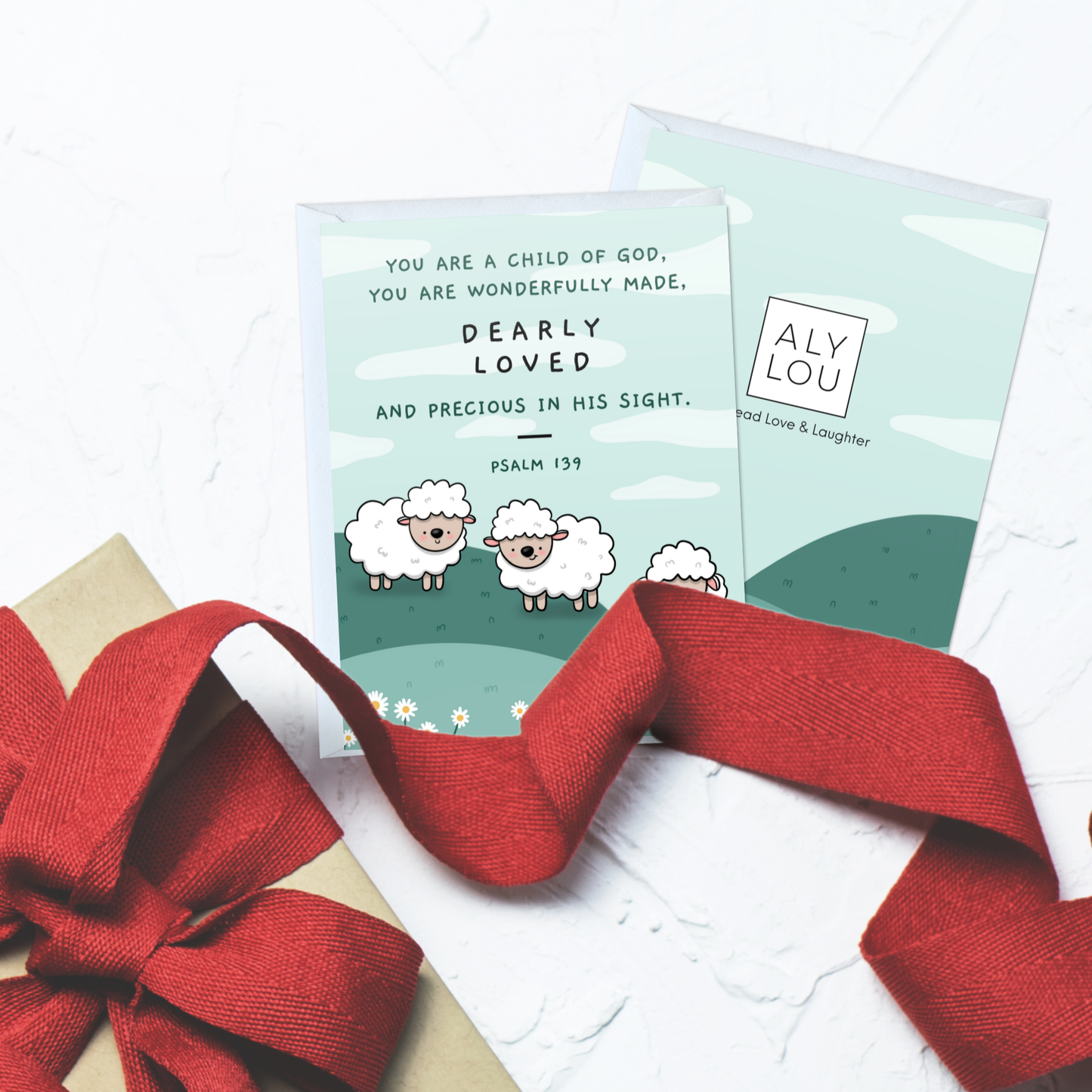 Cute Religious Bible Quote Greeting Card (A child of god)