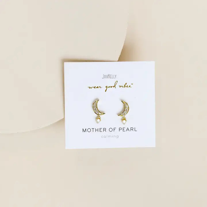 Moon Drop - Mother of Pearl - Earring