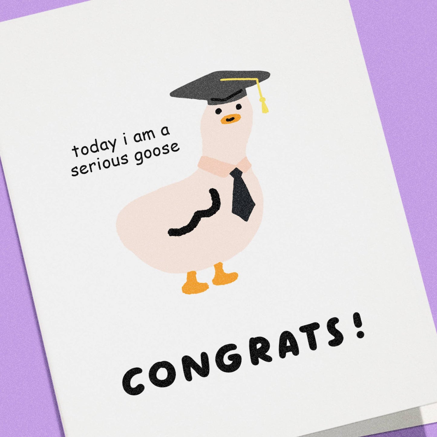 Serious Goose Graduation Card