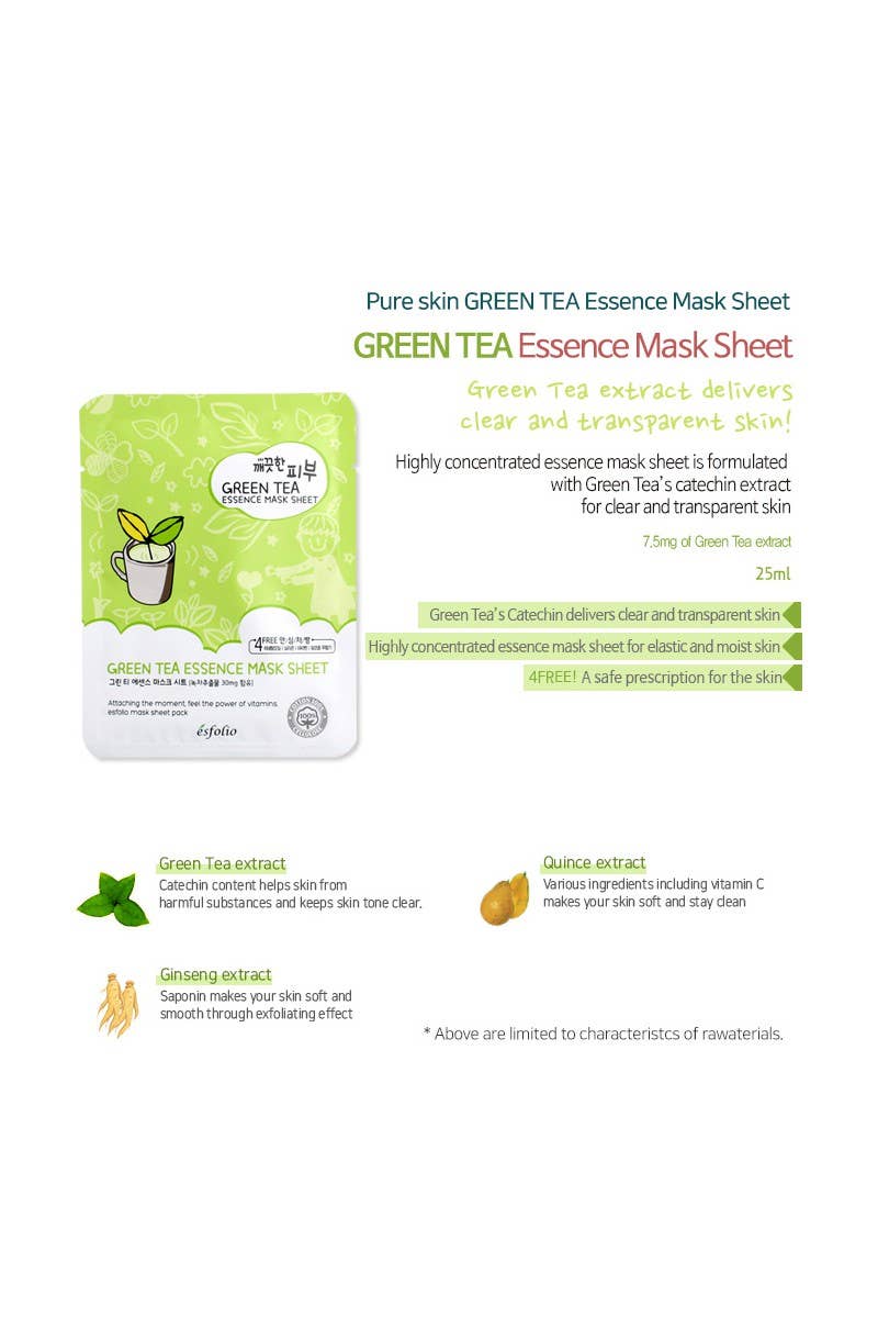 Essence Mask Sheet Green Tea