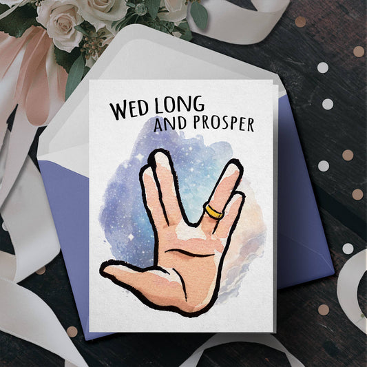 "Wed Long and Prosper" - Space Adventure Wedding Engagement