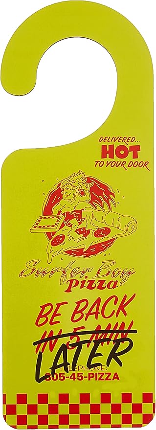 Fred Stranger Things Do Not Disturb Sign - Pizza