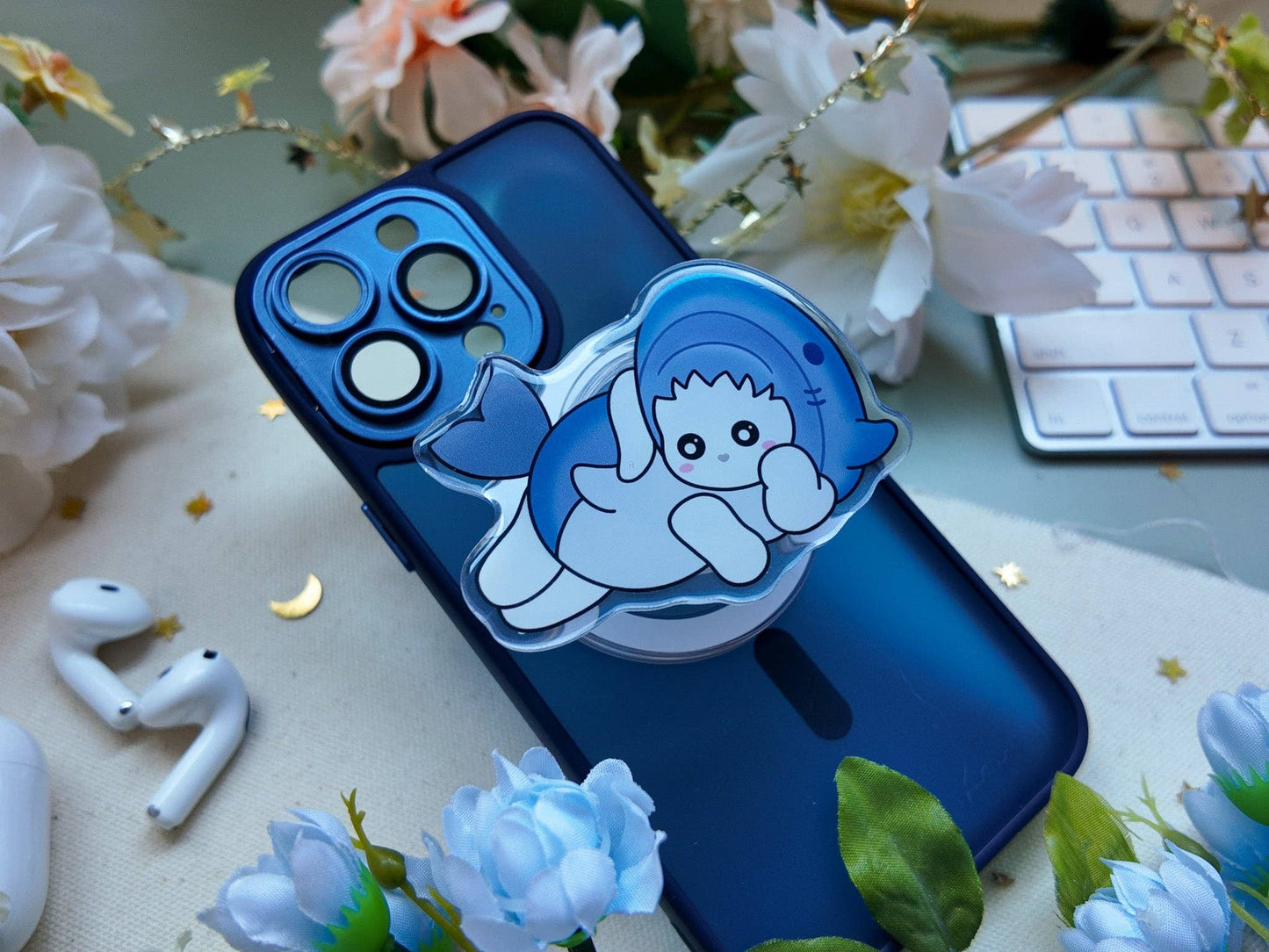 Bunny Shark Magnetic Phone Grip