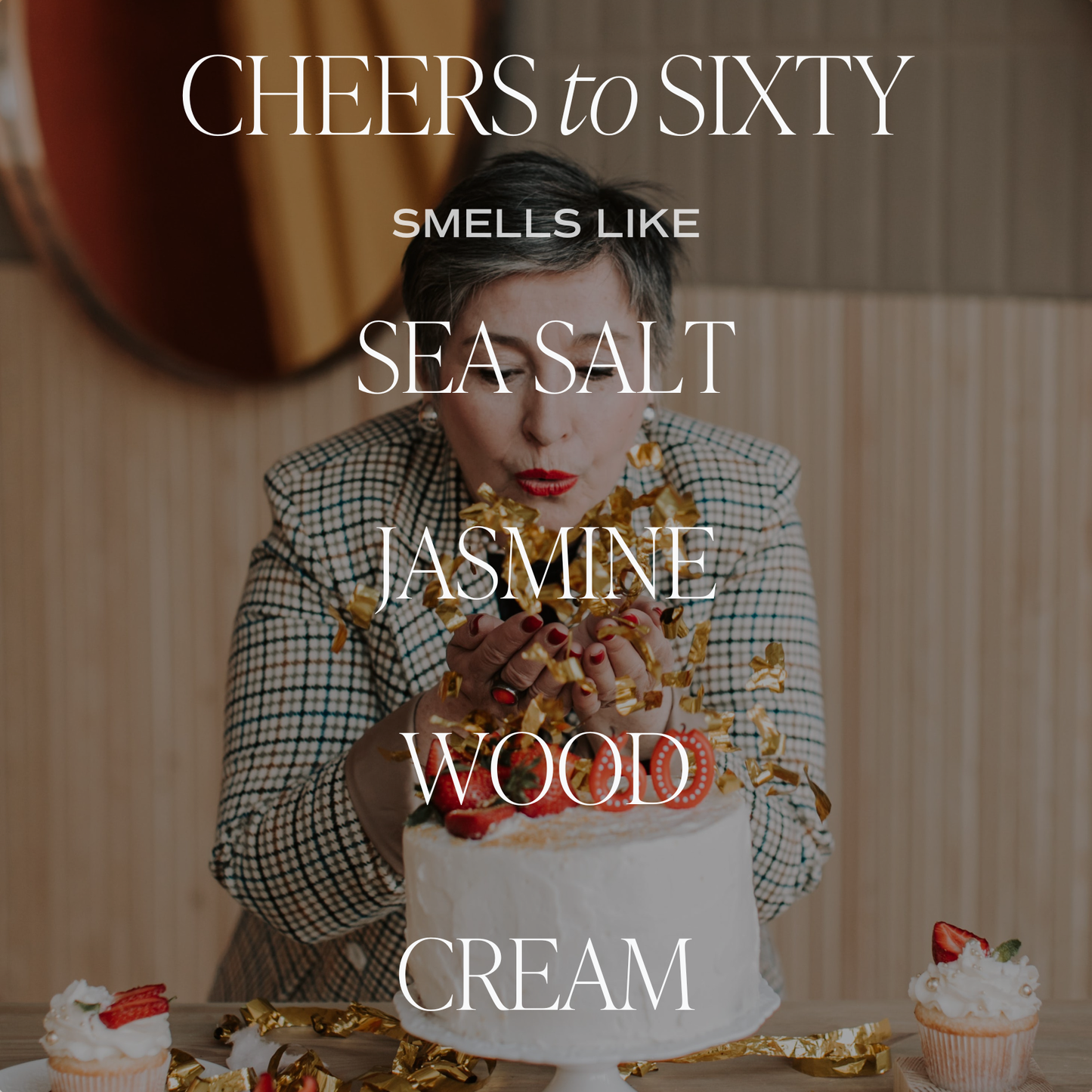 Cheers to Sixty 9 oz Soy Candle - Home Decor & Gifts