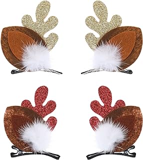 Christmas Clip with Reindeer ears