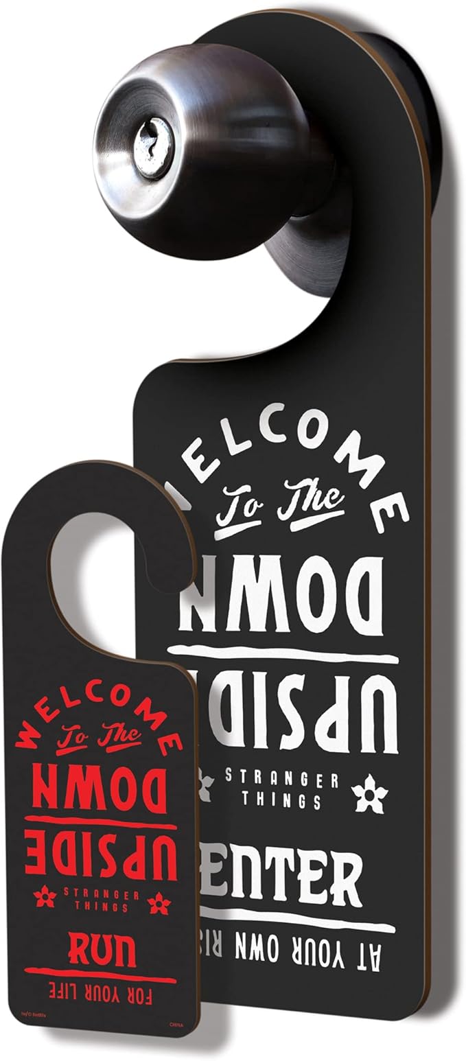 Fred Stranger Things Do Not Disturb Sign - Upside Down