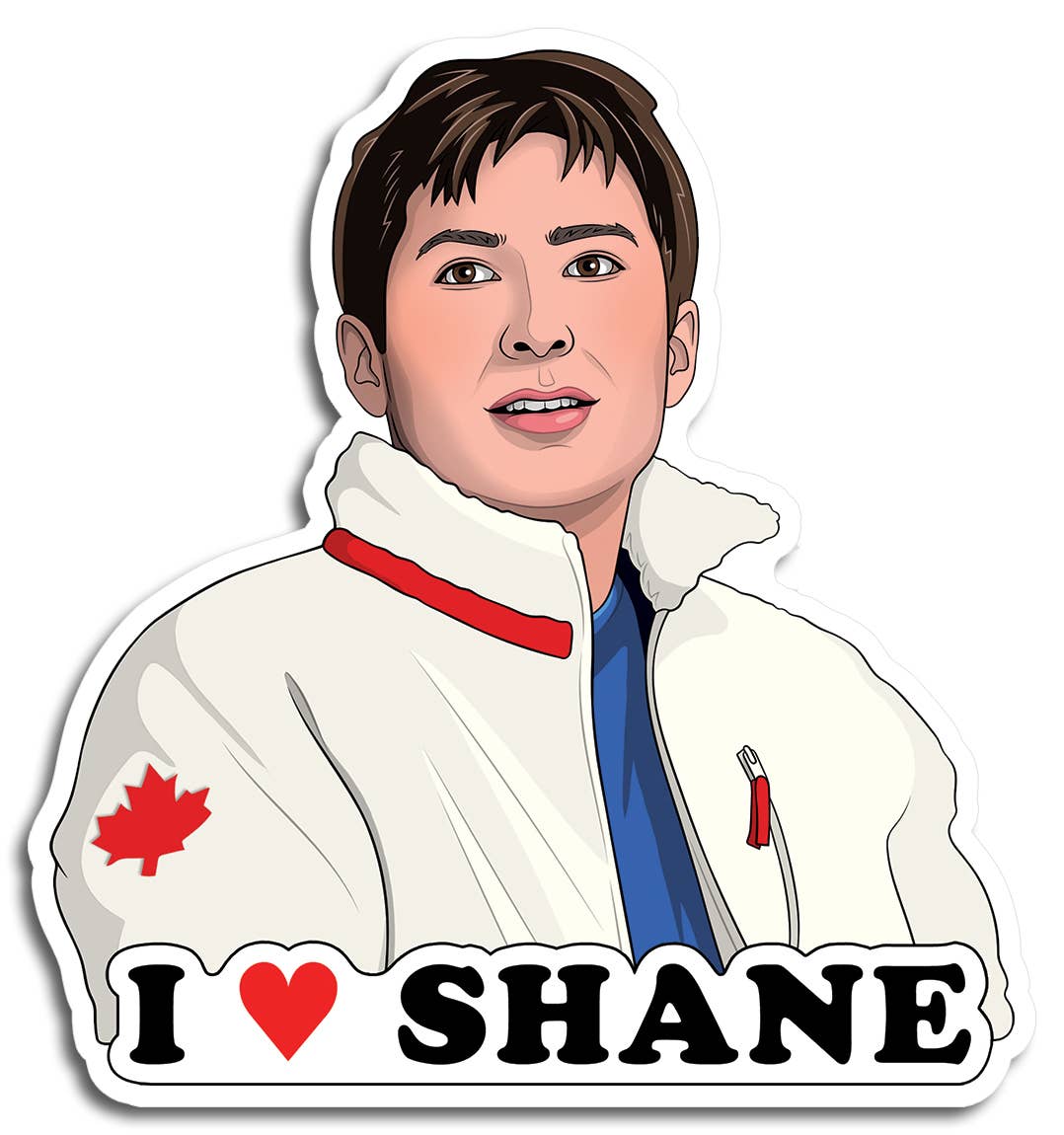 I Heart Shane Heated Rivalry Die Cut Sticker