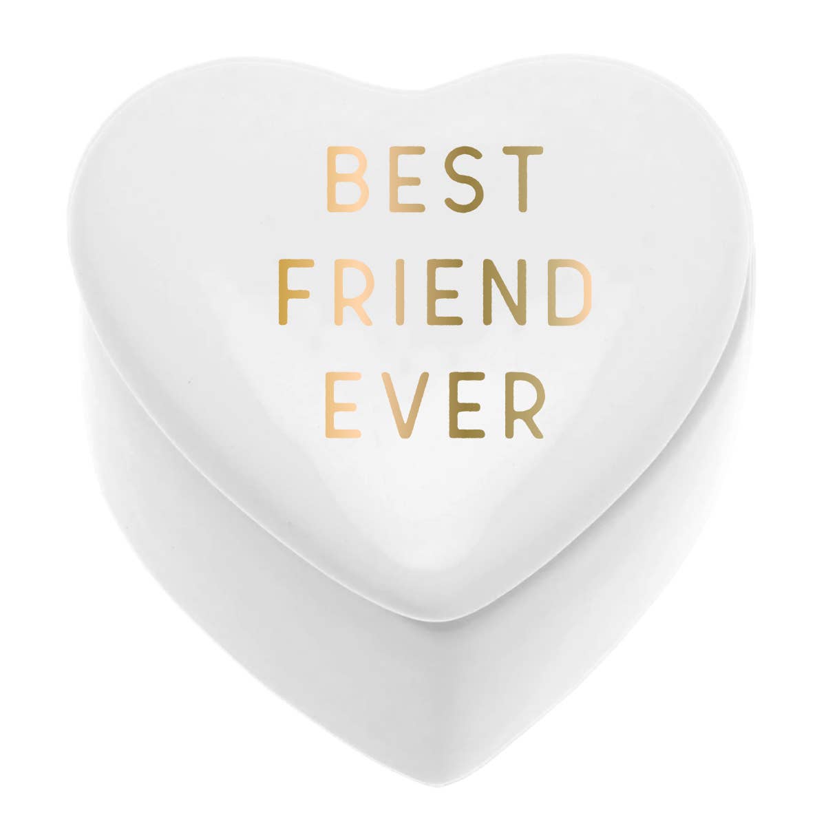 Ceramic Heart Shaped Trinket Box | Best Friend Ever