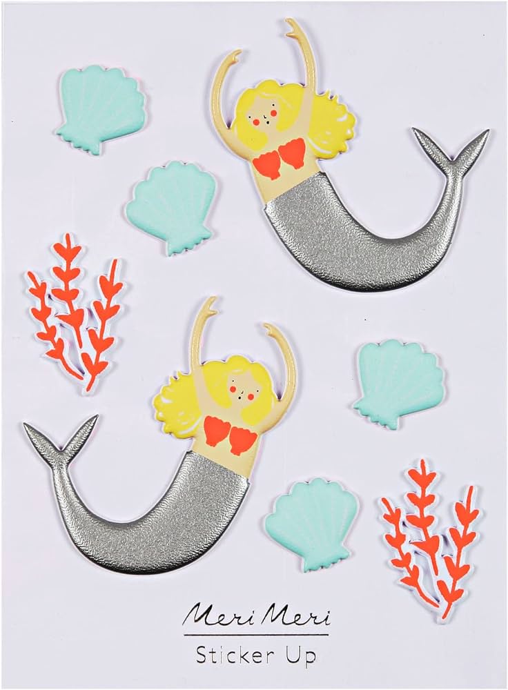 Meri Meri  Mermaid Puffy Stickers