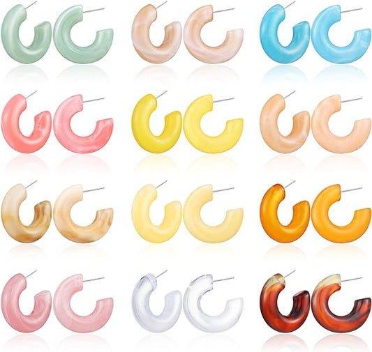 Hoops Resin Color Small