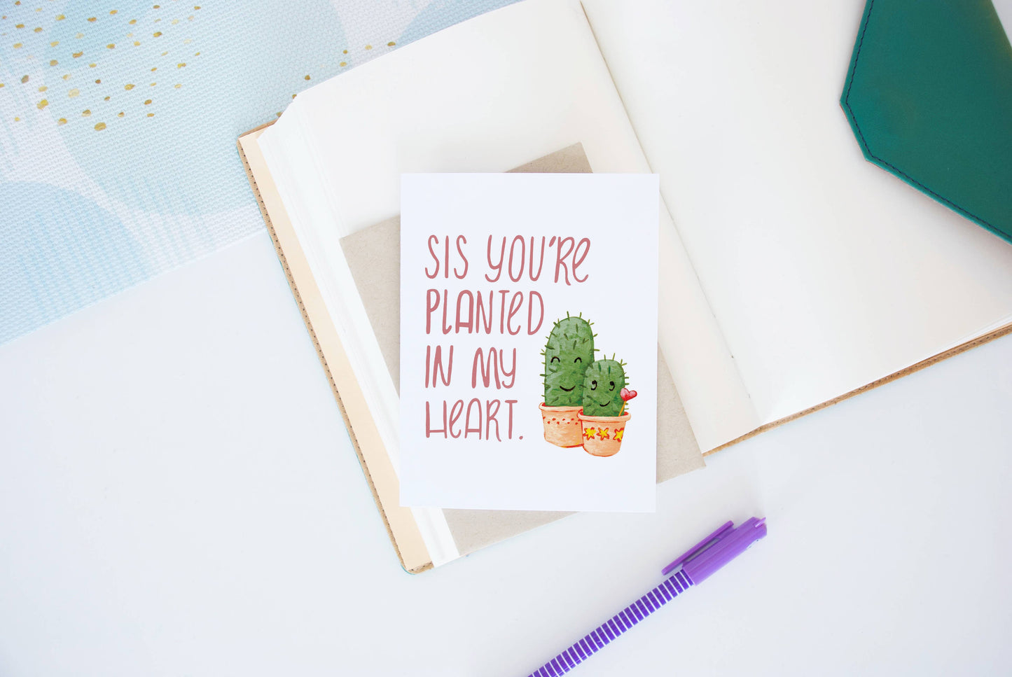 Sis You RePlanted in My Heart Card