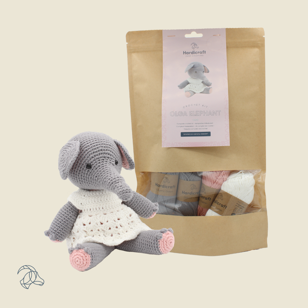 DIY Crochet Kit - Olga Elephant