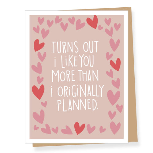 More than Planned Valentine's Day Card - Front & Company: Gift Store