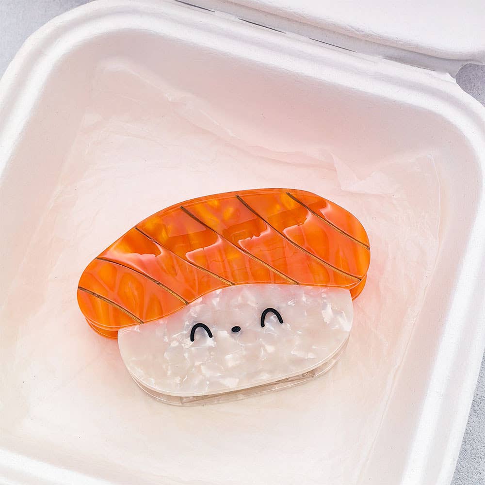 Fun Sushi Series Hair Clip, Octopus Acetate Claw Clip